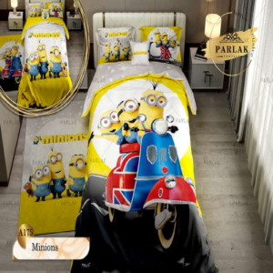 سرویس روتختی پارلاک یکنفره دو رو مدل minions کد A-175