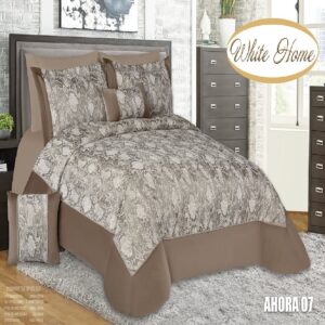 سرویس روتختی مخمل ویت هوم white home مدل اهورا ahora دونفره 8 تکه