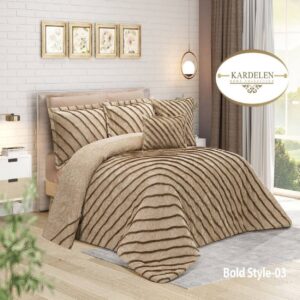 سرویس روتختی مخمل کاردلن kardelen مدل بولد استایل bold style دونفره 8 تکه