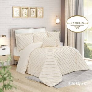 سرویس روتختی مخمل کاردلن kardelen مدل بولد استایل bold style دونفره 8 تکه